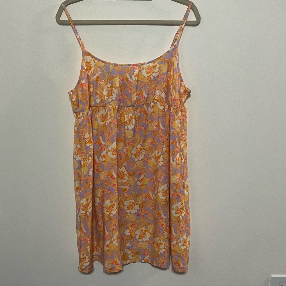 Wild Fable Women's Floral Sleeveless Baby Doll Mini Dress Size M